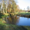 landschap boerderij water
